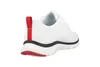 A white sneaker with red and black accents is shown from the back. Produktbild-Vorschau