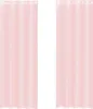 Two pink curtains hanging vertically against a white background. Produktbild-Vorschau
