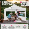Skládací zahradní pavilon 3x3 m se 2 bočními částmi - bílý Náhled obrázku produktu 4