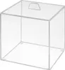 Quadratische Aufbewahrungsbox aus Acrylglas, mit Deckel Produktbild-Vorschau 2