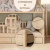 Crazy Pine Letto a Casetta con Cassetto 140x200 cm – Letto Anteprima dell’immagine prodotto 9