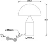Globo Lighting Tischleuchte Metall messingfarben matt, Produktbild-Vorschau 8