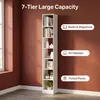 7-stöckiges Bücherregal Würfelregal, 24 x 30 x 214 cm, Weiß Produktbild-Vorschau 3