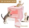 Katzentoilette Katzenklo mit ausziehbarer Schale,faltbar Produktbild-Vorschau 2