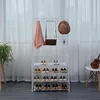 Věšák s botníkem HERZBERG 80x155 cm bílý Náhled obrázku produktu 2