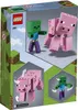 Lego Minecraft 21157 Duża Figurka Świnka Zombie Podgląd zdjęcia produktu 8