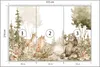 Muralo Vlies Fototapete Für Kinder WALDTIERE Blumen Bäume Produktbild-Vorschau 3