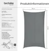 tectake® Sonnensegel Sunny verschiedene Größen, HDPE mit Produktbild-Vorschau 5