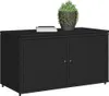 vidaXL Gartenschrank Schwarz 110x55x60,5 cm Poly Rattan Produktbild-Vorschau 4