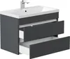 Badmöbel Via 80 SoftClose grafit mit grifflosen Schubladen Produktbild-Vorschau 4