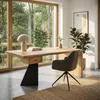 WOHNLING Schreibtisch Massivholz Akazie 180cm rechteckig Produktbild-Vorschau 2