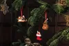 Close-up of Christmas tree ornaments hanging from branches. Náhľad obrázku produktu