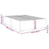 Bettgestell Grau 160x200 cm Kunstleder Produktbild-Vorschau 8