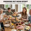 eluno ovocná mísa, hranatý dvoupatrový košík na chléb, Náhled obrázku produktu 5