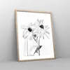 Gerahmtes Poster - Rahmen in heller Eiche - Verwelkt Blumen Produktbild-Vorschau 8