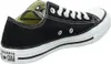 A black Converse All Star shoe shown from the side. Voir les images du produit