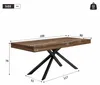 Rozkládací jídelní stůl, rozměry 140/180 x 80 cm, pro 6-8 Náhled obrázku produktu 6