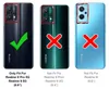 Three phone backs showing compatibility for screen protectors. Náhled obrázku produktu