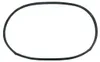 A single black rubber gasket on a white background. Produktbild-Vorschau
