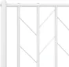 Rám postele s čelem a podnožkou kovový bílý 80x200 cm Náhled obrázku produktu 7