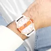 Oozoo Armbanduhr weiß Leder Timepieces Herren Produktbild-Vorschau 2
