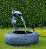 Metallbrunnen mit Vogel Produktbild-Vorschau 1