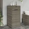 vidaXL Mobile da giardino grigio 55x55x111 cm in poly Anteprima dell’immagine prodotto 9