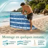 Lantigo Paravent de Plage Coquillages Marine 10 m Voir les images du produit 8