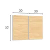 Two wooden boards with dimensions indicated. Náhled obrázku produktu