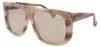 Max Mara Sonnenbrille MM0073 20E 60 Damen Creme Produktbild-Vorschau 1