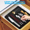 Schubkasteneinsatz Besteckkasten Mit Deckel Tragbar Besteck Produktbild-Vorschau 4