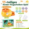 Frisbee Spielzeug Kinder Outdoor Set mit Werfer & 8 Produktbild-Vorschau 4