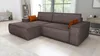 Ecksofa TOR mit Schlaffunktion. Farbe: Mocca. Produktbild-Vorschau 4