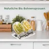 Ikodm Sprossenglas 2x1000ml mit Edelstahlsieb, Ständer und Produktbild-Vorschau 8