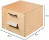 PolkaHome® Holz-Karteikasten DIN A5 Querformat, Hochwertig, Produktbild-Vorschau 3