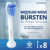 8 brosses à dents demirdental Mini Medium pour Philips Voir les images du produit 2