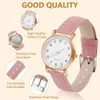 Watch Für Damen, Damen Analog Quarz Uhr mit Leder Armband, Produktbild-Vorschau 6