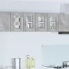 vidaXL Hängeschrank mit Tür Beton Grau 60 x 31 x 40 cm Produktbild-Vorschau 2