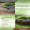 Floranica Bordure de Jardin en bois 40 x 200 cm Brun foncé Voir les images du produit 4