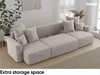 MEBLINI Schlafcouch mit Bettkasten - 312x142x73cm - Beige Produktbild-Vorschau 4