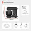 KitchenBrothers Küchenmaschine - 1200W - Küchenroboter - 5L Produktbild-Vorschau 5