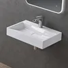 doporro Waschbecken Mineralguss weiß 60x46x11cm mit Produktbild-Vorschau 1