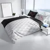 Mikrofaser Bettwäscheset 4teilig 135x200 cm Weiß Anthrazit Produktbild-Vorschau 5