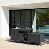 sweeek - Outdoor-Küche 3 Module Edelstahl - Schwarz Produktbild-Vorschau 3
