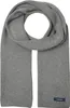 A close-up studio shot of a gray knitted scarf. Anteprima dell’immagine prodotto