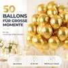 50 palloncini, decorazioni per matrimonio, colore oro, Anteprima dell’immagine prodotto 3