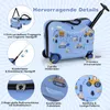 COSTWAY 2tlg Kinderkoffer + Rucksack, 12"+18" Kindertrolley Produktbild-Vorschau 7