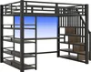 okwish vyvýšená postel 140×200 pro mládež, kovová postel s Náhled obrázku produktu 4