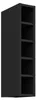 Hängeschrank Regal 15 cm Schwarz matt Küchenzeile Küche Produktbild-Vorschau 1