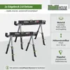 2x Sägebock 2.0 DELUXE 9-fach höhenverstellbar Stahl bis Produktbild-Vorschau 2